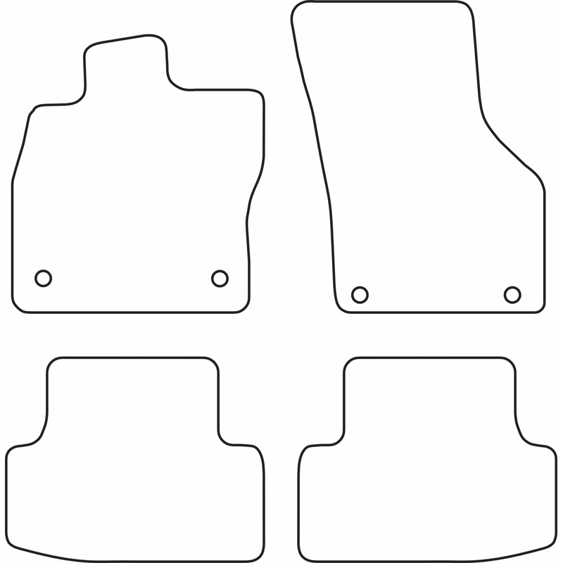 Set car mats  Audi A3 (8Y) Sedan/Sportback 2020- excl. eTFSi/MHEV