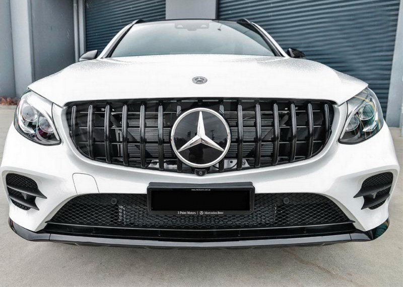 Grill passend voor Mercedes GLC X253 C253 (2015-2018) GT R Panamericana Look Zwart