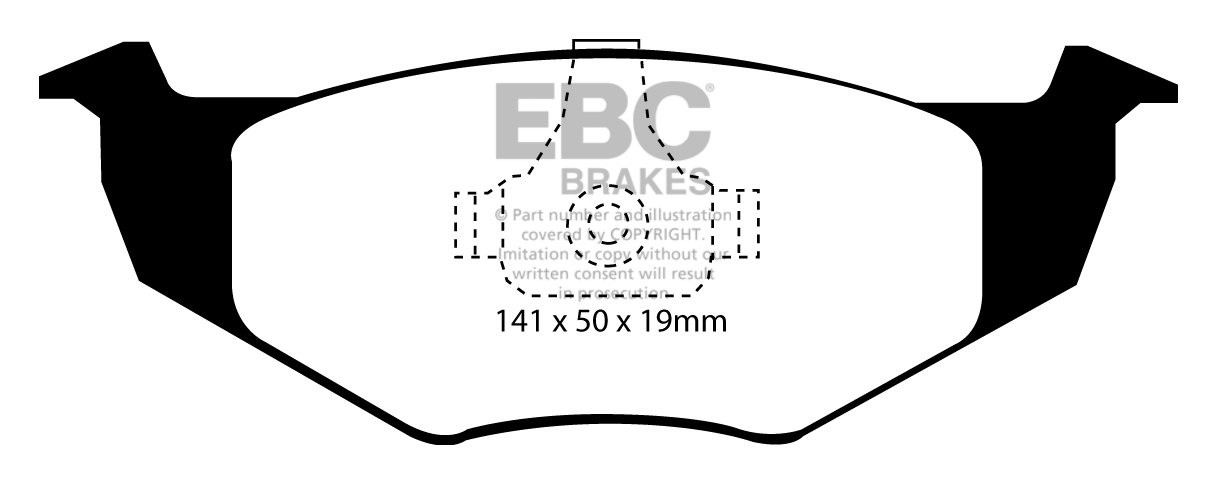 EBC Brakes VW Golf III 1.6 95-97 Remblokken voorzijde