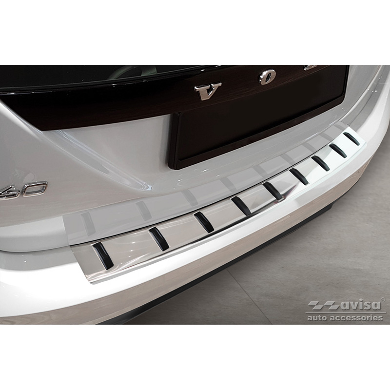 Stainless Steel Rear bumper protector  Volvo V60 2010-2018 & V60 Cross country 2015-2018 'STRONG EDITION'