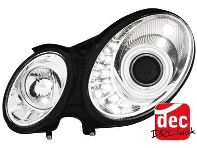 Headlights Mercedes-Benz E-Klasse Typ W211 Dayline 06-08 chrome