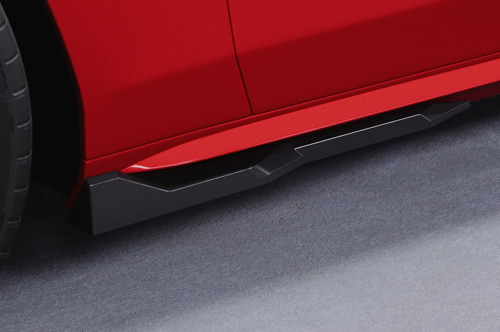 Zijskirts passend voor Audi A4 / S4 B8 (type 8K)