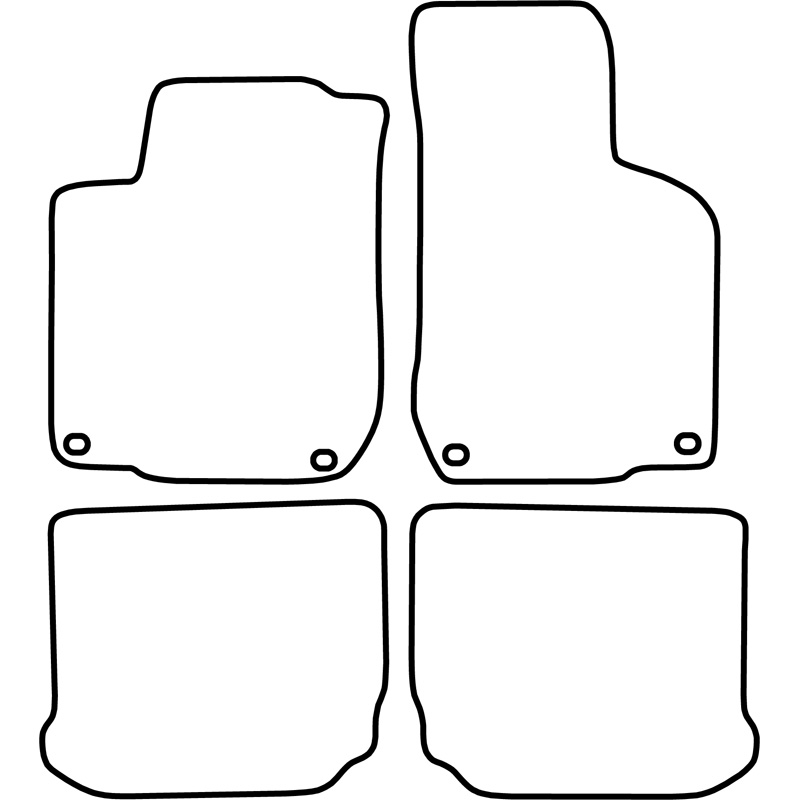 Set velour car mats  Volkswagen Golf IV 2001-2003