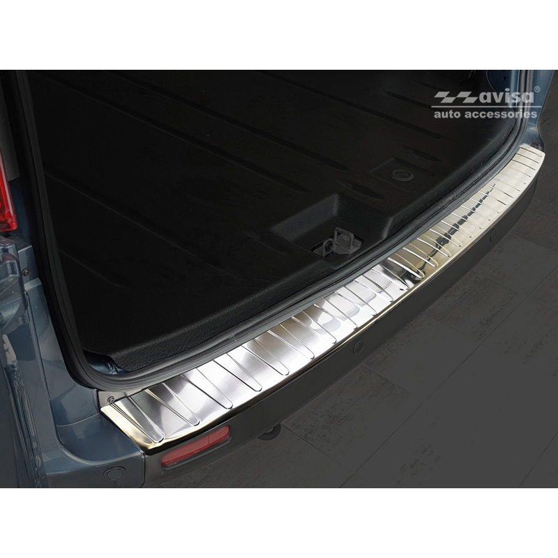 Stainless Steel Rear bumper protector  Ford Transit/Tourneo Custom 2012-2018 & 2018-2023 'Ribs'