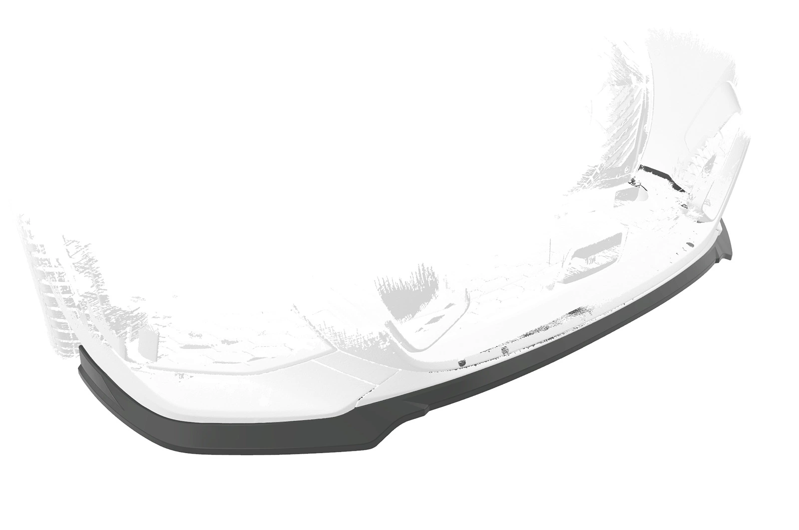 Voorspoiler passend voor BMW 2er (F44) M-Sport / M235 Glans Zwart van CSR Automotive (2020-)