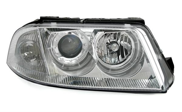Headlights VW Passat 3BG Angel Eyes Chrome
