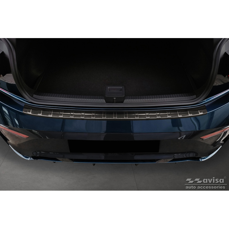 Black Stainless Steel Rear bumper protector  Cupra Born 2021- 'Ribs'