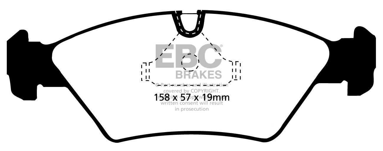 EBC Brakes BMW M3 2.3 (E30) 87-91 Remblokken voorzijde yellowstu