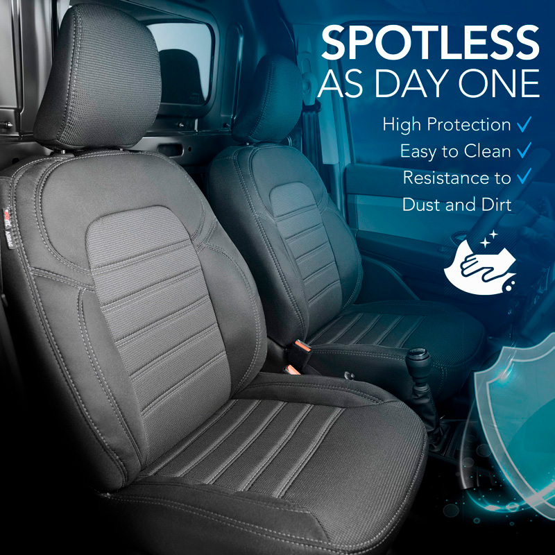 Original Design Textile seat covers 1+1  Nissan Townstar 2021-
