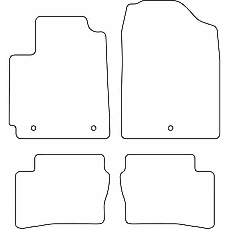 Set car mats  Kia Picanto 2017-
