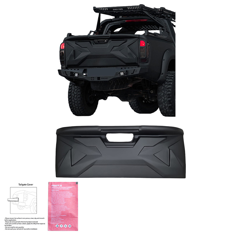 Tailgate Cover  Nissan Navara NP300 (D23) 2014-2021 - Matt black