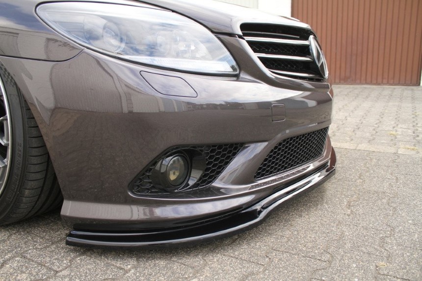 Voorspoiler passend voor Mercedes CL 500 C216 Maxton Design glans zwart