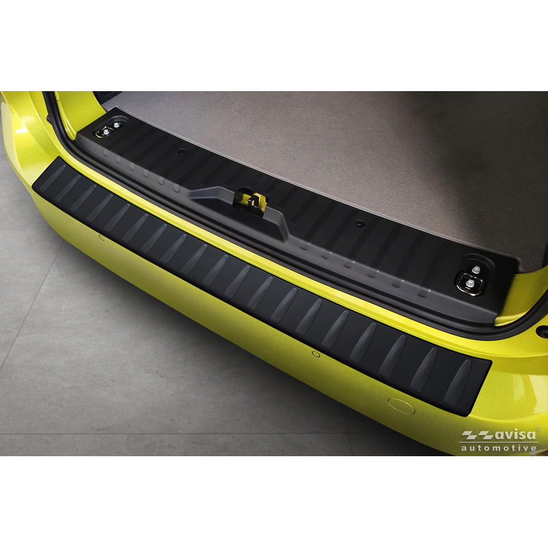Avisa Matt Black Stainless Steel Rear bumper protector  Volkswagen ID.Buzz + Cargo 2022- 'Ribs'