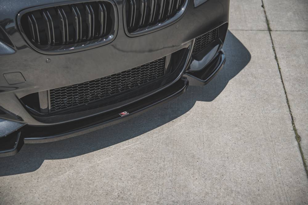 Voorspoiler passend voor BMW 5 F10/F11 MPACK V.3 Glanzend Zwart