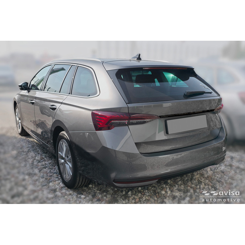 Avisa Black Chrome Stainless Steel Tailgate Trim  Skoda Octavia IV Combi (NX5) 2019-2024 & Facelift 2024-