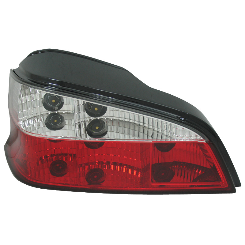 Set Tail Lights  Peugeot 106 1996- - Red/Clear
