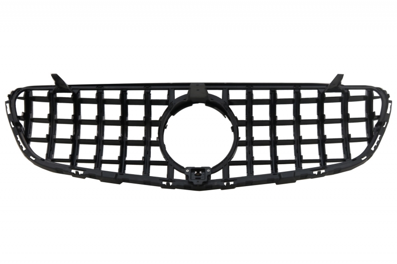 Grill passend voor Mercedes GLC X253 C253 (2015-2018) GT R Panamericana Look Zwart