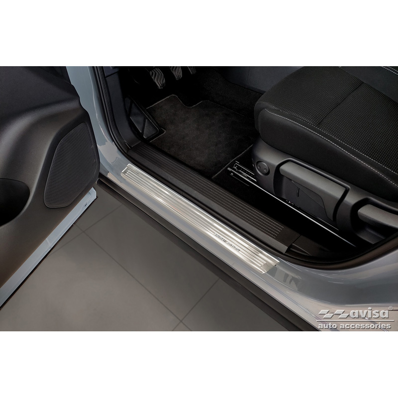 Silver Inox door sill protectors  Nissan Qashqai III 2021- - 'Special Edition' - 4-pieces