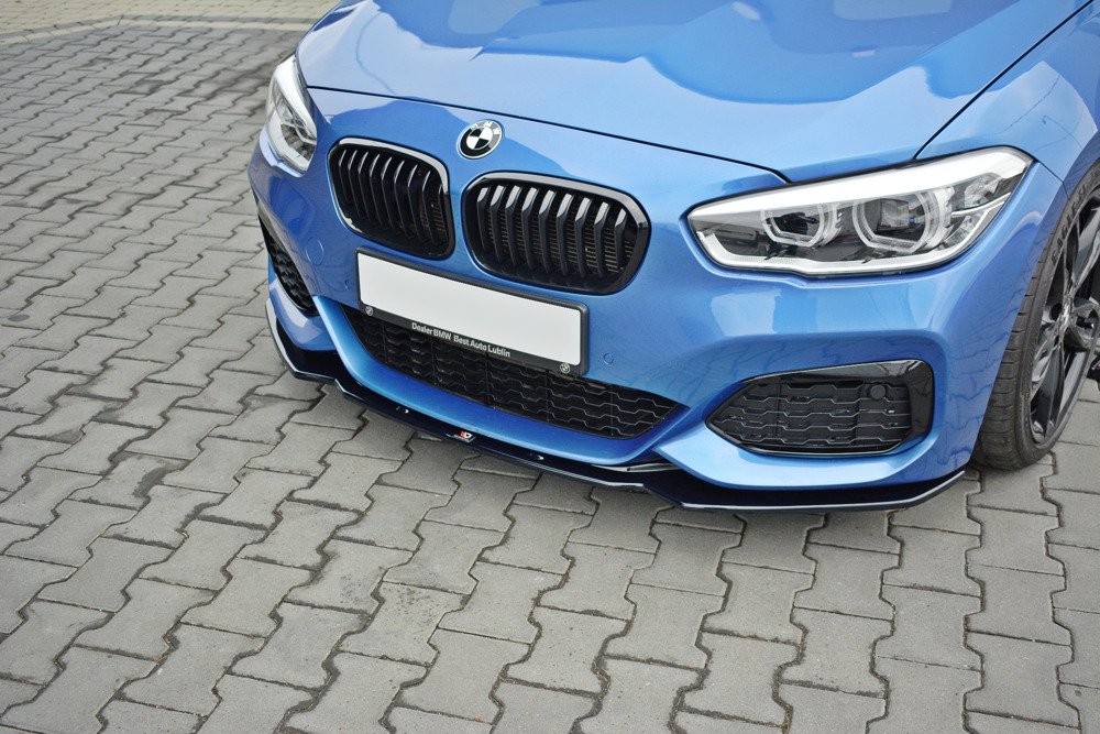 Voorspoiler passend voor BMW 1-Serie F20/F21 Facelift M-Power V1 Gloss Black