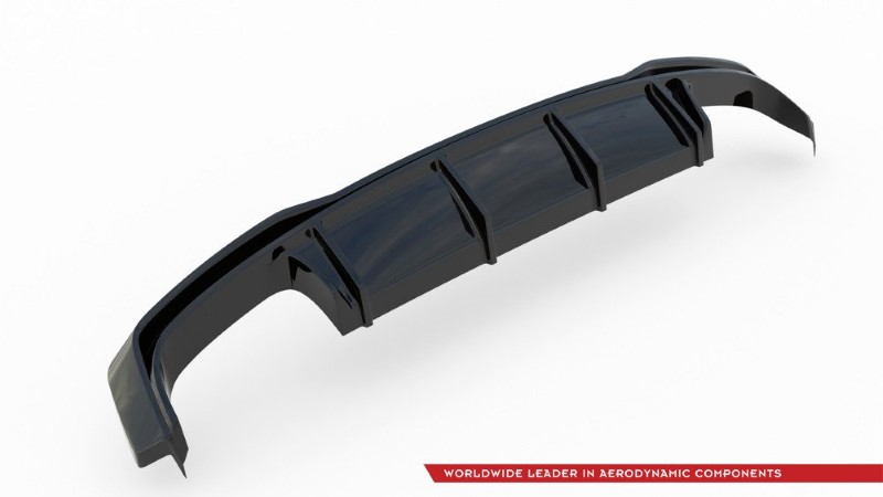 Diffuser passend voor Audi A7 S-Line / S7 C8 Maxton Glans Zwart
