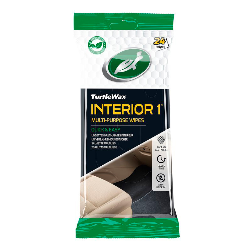 Turtle Wax 54094 Interior Cleaning Wipes 24 Pack