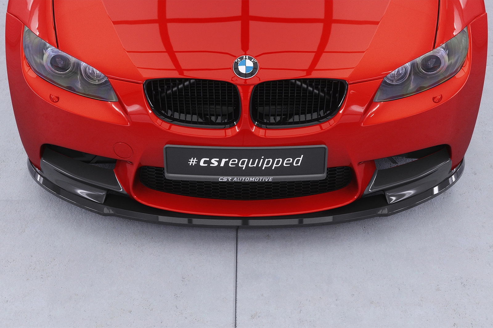 Voorspoiler passend voor BMW M3 E90/E92/E93 glans zwart