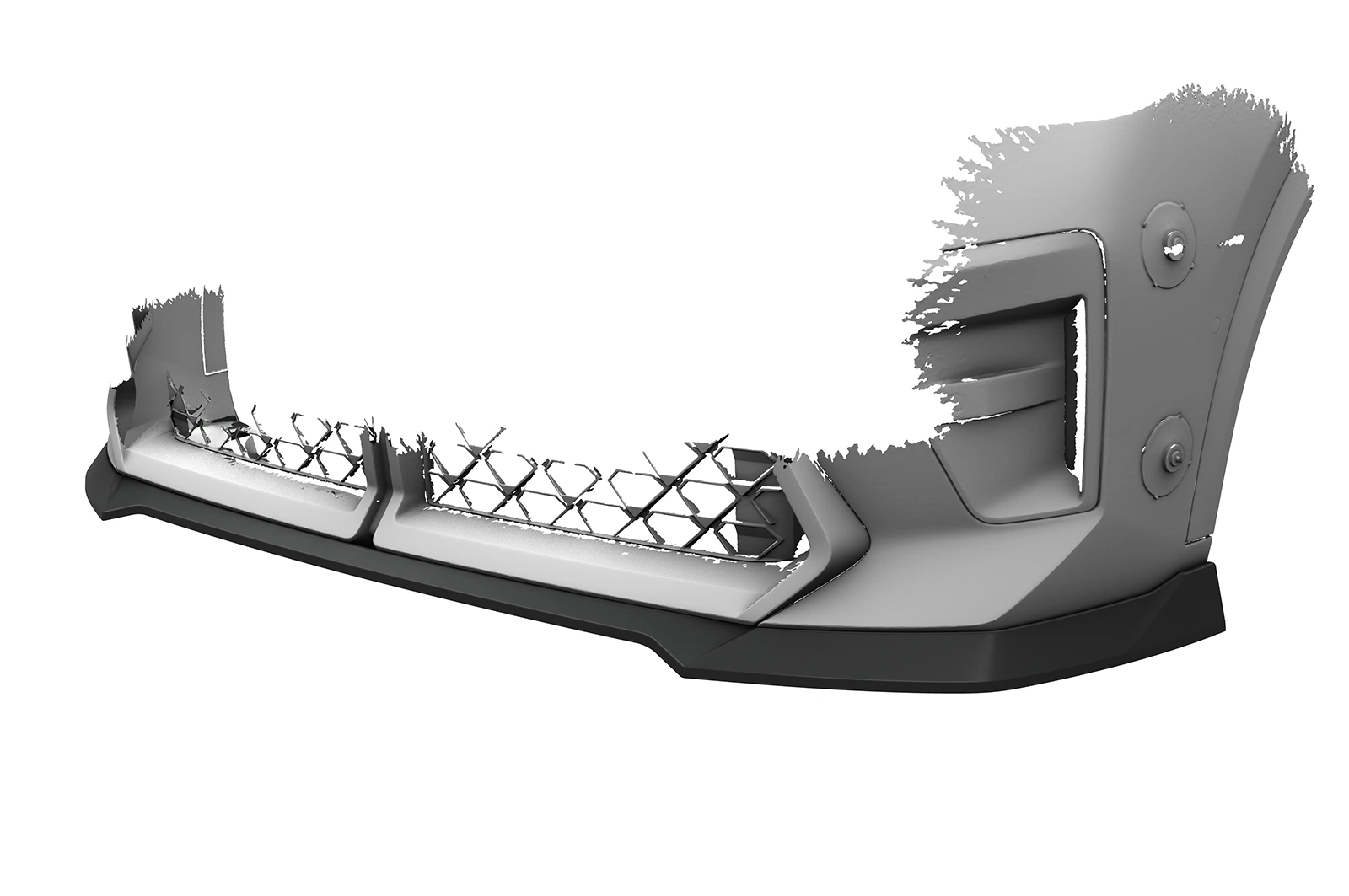 Voorspoiler passend voor BMW X2 / iX2 (U10) glans zwart