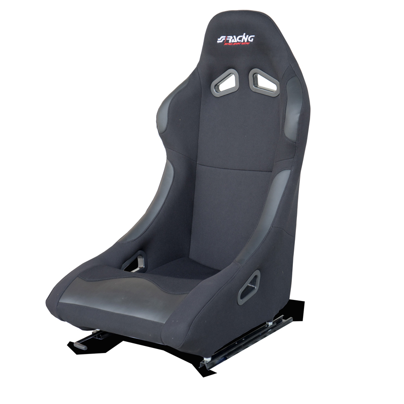 Simoni Racing Sport Seat Damon - Black - Non-Reclinable - incl. Sliders