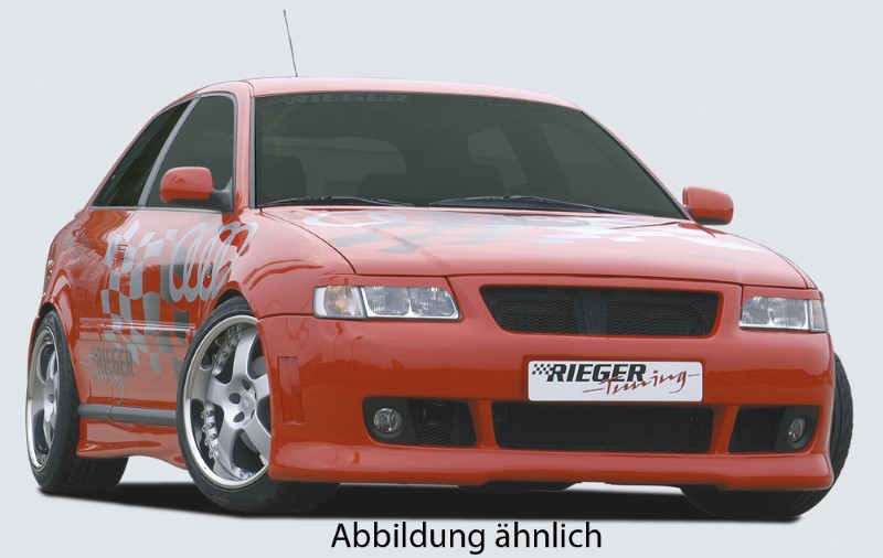 Voorbumper passend voor Audi A3 8L S3-Look met aluminium gaas ABS Rieger