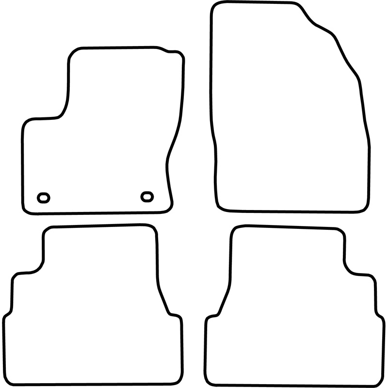 Set car mats  Ford Focus C-Max 2007-2011