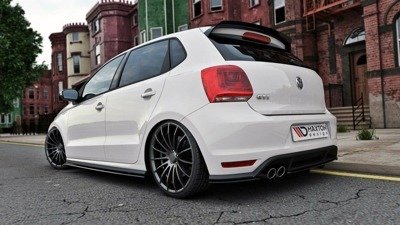Zijskirts passend voor VW Polo MK5 GTI FACELIFT Glans Zwart