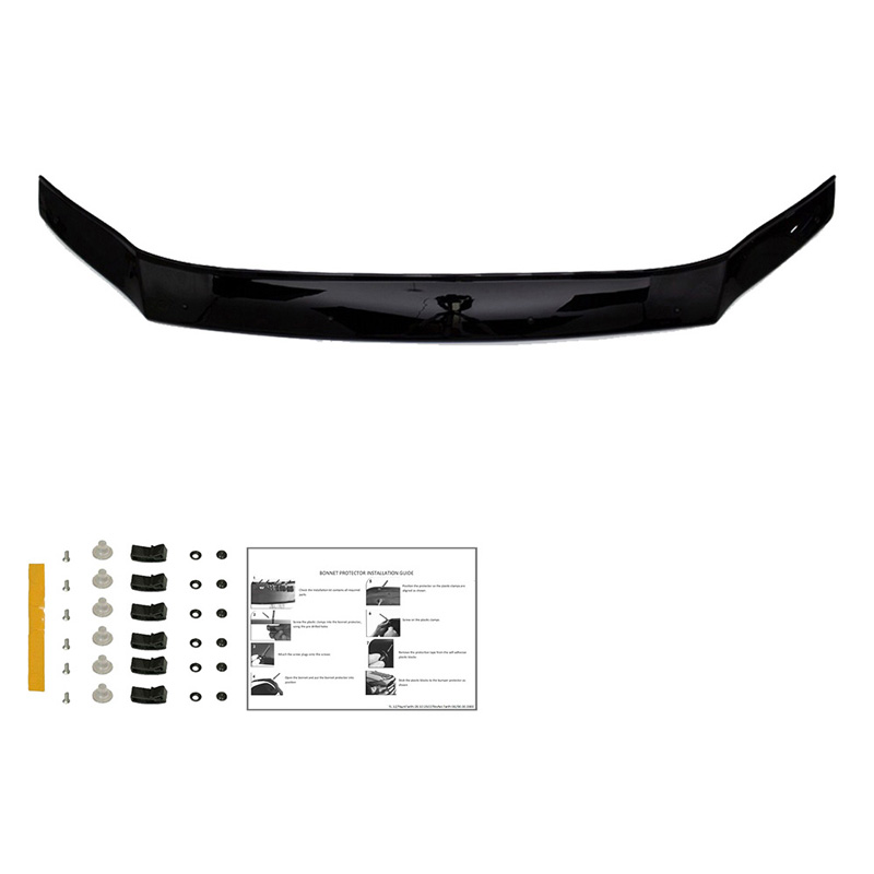 Bonnet Protector  Volkswagen Crafter MK2 2016- & MAN TGE MK1 PreFacelift 2016- - Gloss black