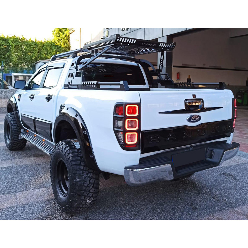 Tailgate Cover  Ford Ranger T6/T7/T8 2012-2022 - Version 3 - Gloss black