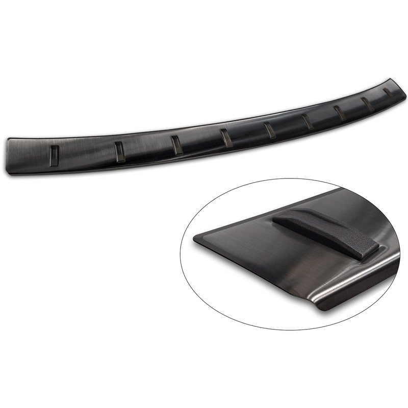 Avisa Stainless Steel STRONG EDITION Rear Bumper Protector  Ford Kuga III ST-Line / Vignale 2019-2024 & Facelift 2024- - Black