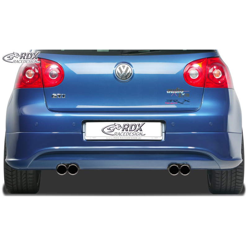 Rear bumper skirt  Volkswagen Golf V R32 Hatchback 3/5-doors 2003-2008 (exhaust left/right) excl. Variant/Plus (ABS)