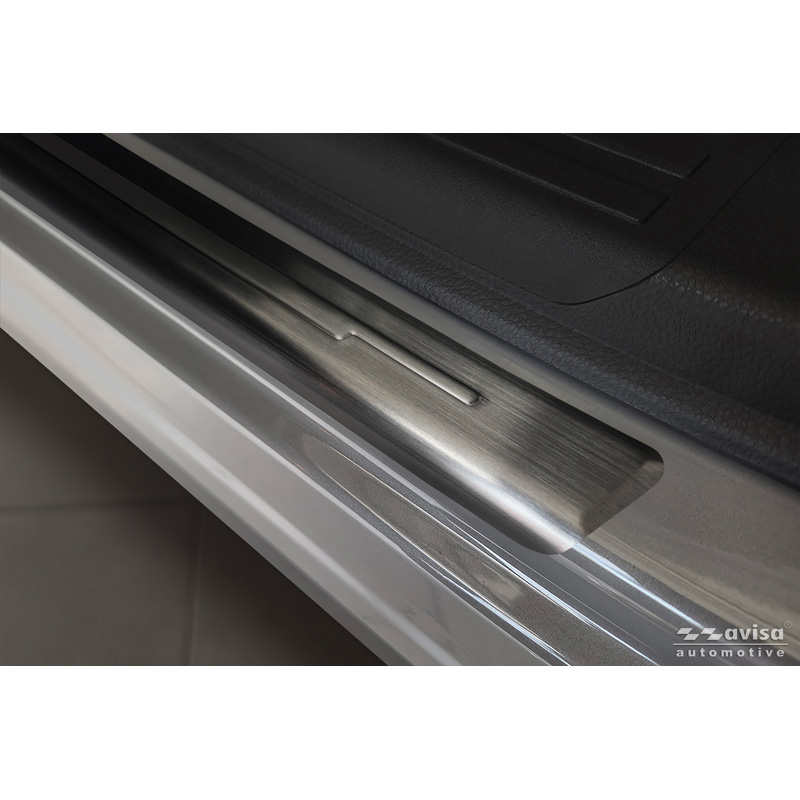 Avisa Black Inox door sill protectors  Subaru Forester (SL) 2024- - 4-pieces