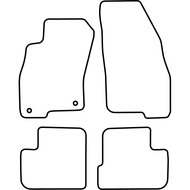 Set car mats  Fiat Grande Punto 2005-2011