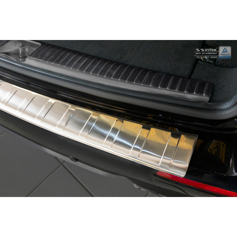 Stainless Steel Rear bumper protector  Mercedes E-Class W213 Kombi 2016- 'Ribs'
