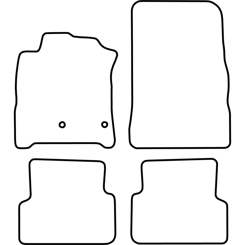 Set car mats  Renault Grand Modus 2008-