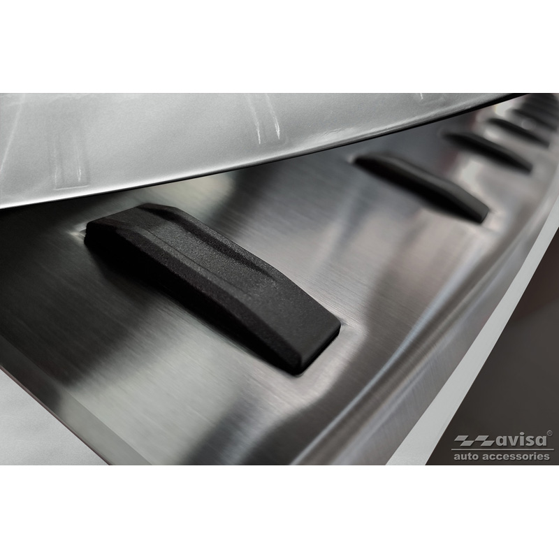 Black Stainless Steel Rear bumper protector  Ford Focus IV Wagon incl. ST-Line 2018- 'STRONG EDITION'