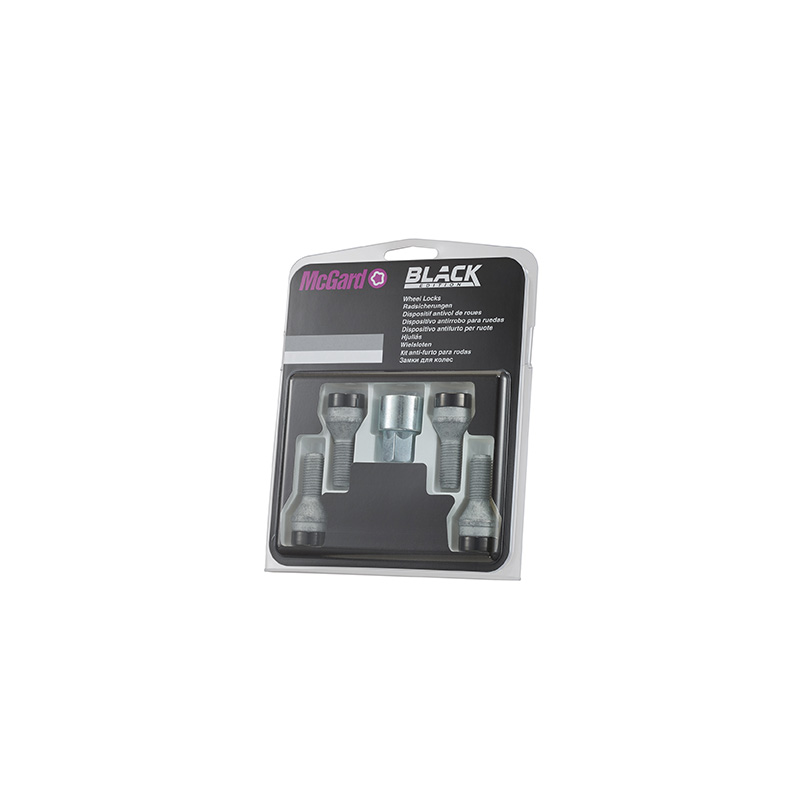McGard Wheel locking bolts M14x1.50 Black - Conical - Length 30mm (17mm hex)