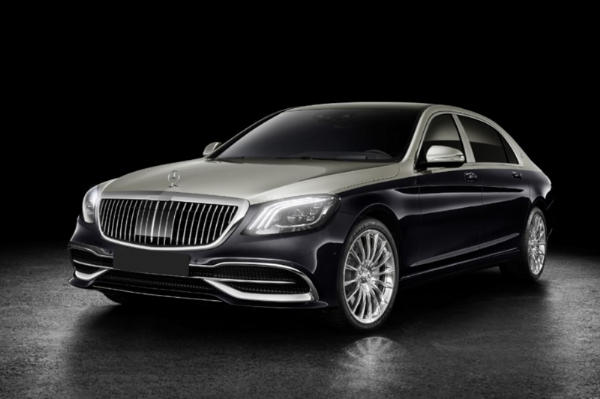 Grill passend voor Mercedes W222 Vertical Design Chroom