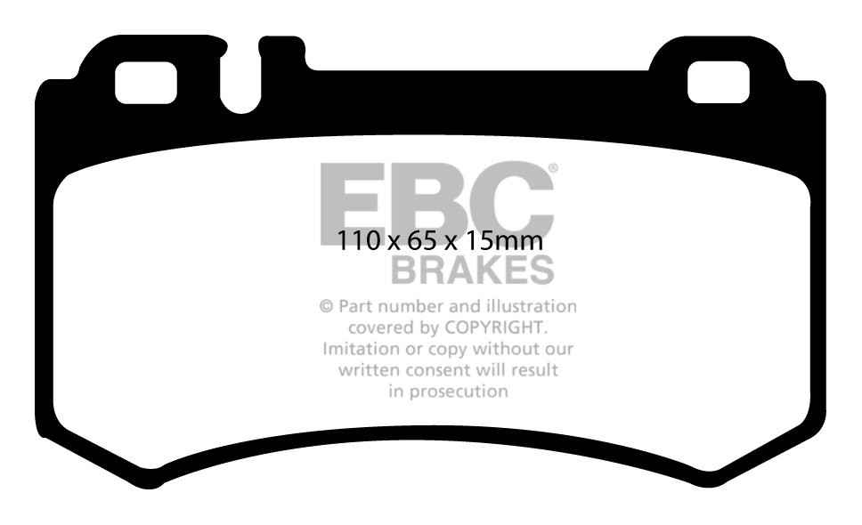 EBC Brakes MERCEDES CLK (C209) CLK63 AMG 2006-.. Remblokken acht