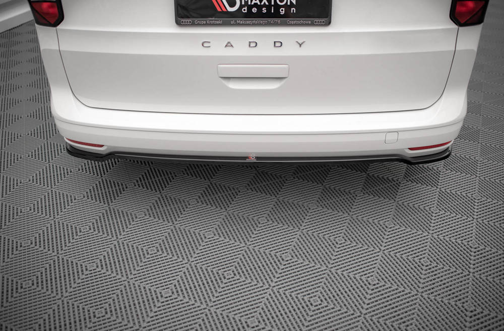 Diffuser passend voor Volkswagen Caddy MK5 Maxton Glans Zwart