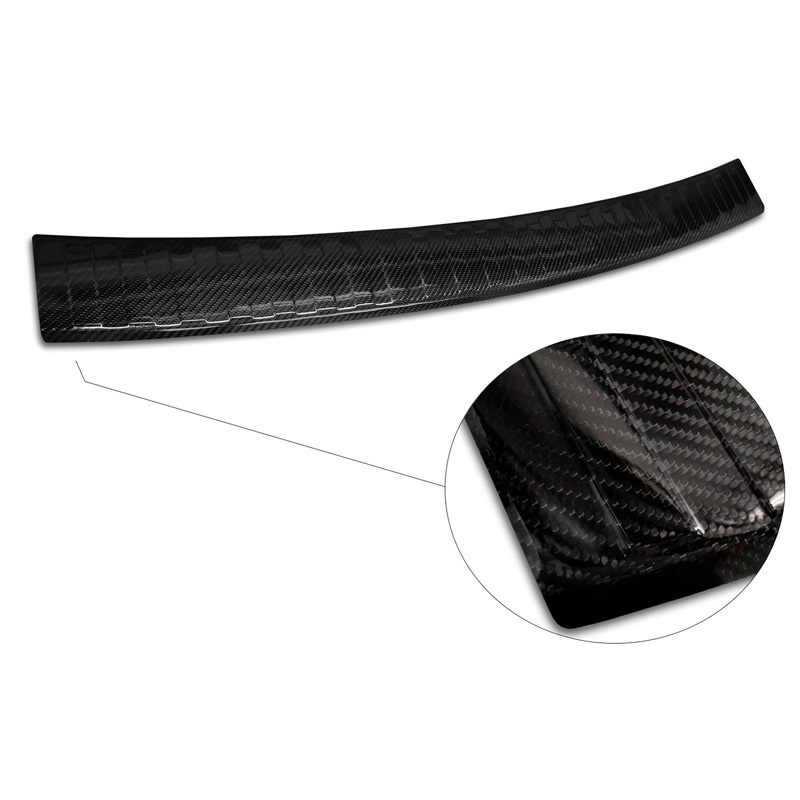 Real 3D Carbon Rear bumper protector  Porsche Cayenne II 2010-2014 'Ribs'