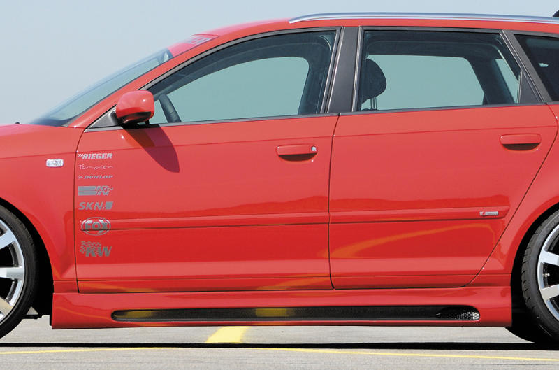 Sideskirts Audi A3 8P Sportback ABS Carbon-look Rieger