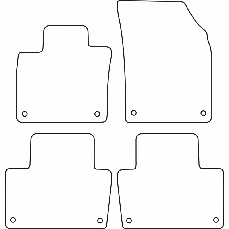 Set car mats  Volvo XC90 2015- (4-pieces)