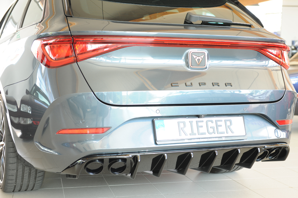 Diffuser passend voor Seat Leon KL ST/sportstourer 2020- Rieger glanzend zwart