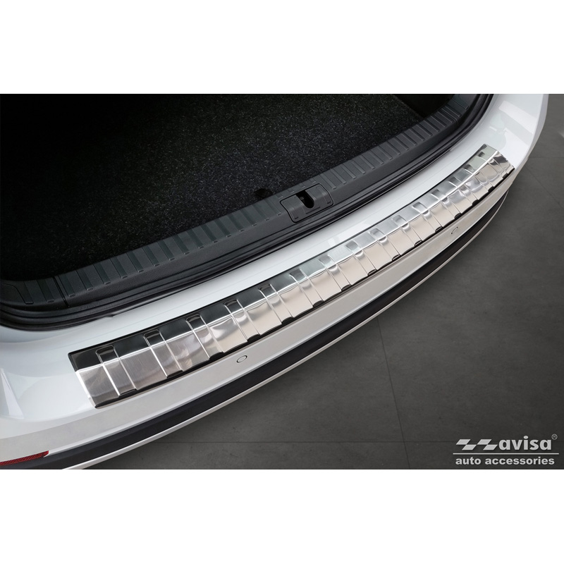 Stainless Steel Rear bumper protector  Skoda Octavia Scout (NX5) 2020- 'Ribs'