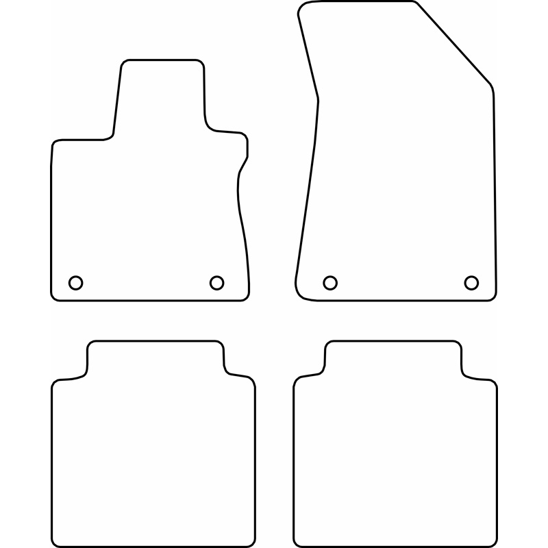 Set velour car mats  MG (E)HS II 2024-